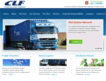 Tablet Screenshot of clf-forwarding.com